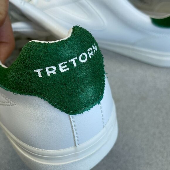 NEW Tretorn Swerve Men's Size 10 White & Green Sneakers Low top - Picture 5 of 8